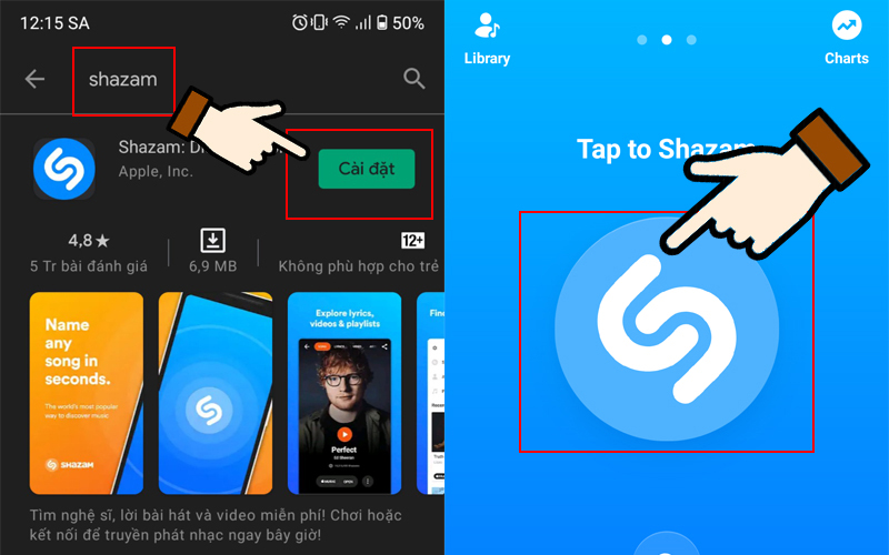 Shazam - Ứng dụng tìm kiếm, nhận diện bài hát