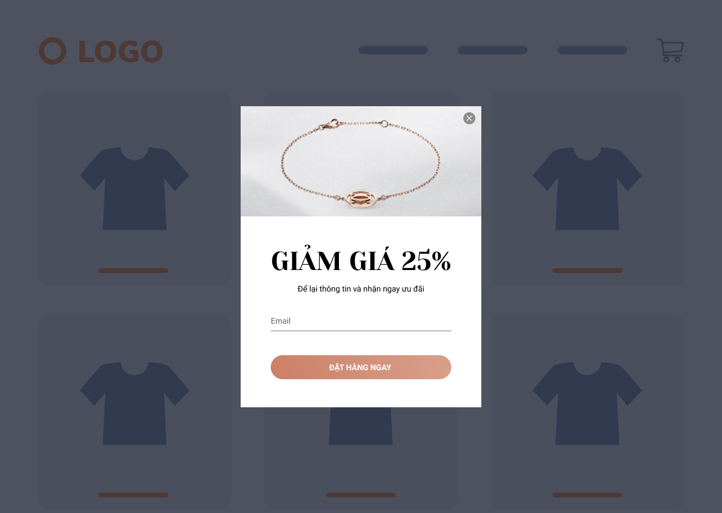 Pop-up Call to Action cần được thiết kế đẹp mắt