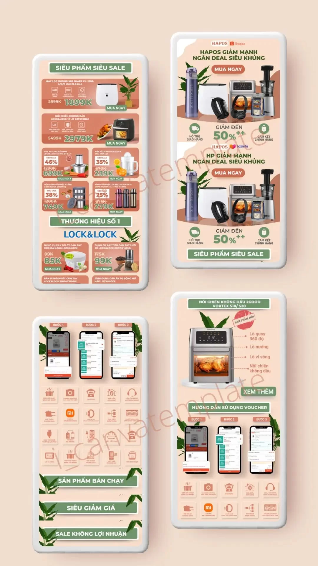 Mẫu trang trí Banner màu hồng