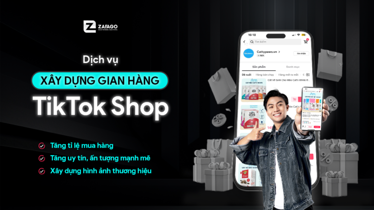 Dịch vụ xây dựng gian hàng tiktok shop