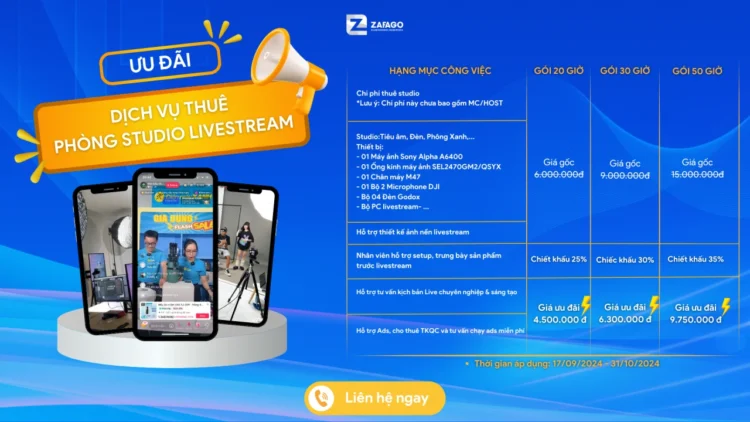 Dịch Vụ Thuê Phòng Studio Livestream Chuyên Nghiệp Tại ZAFAGO JSC (1)