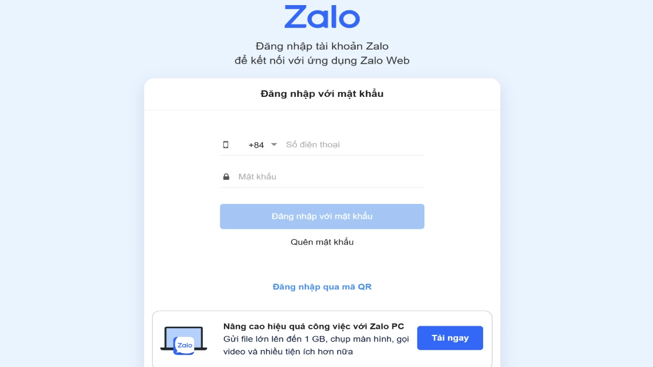 Tin nhắn Zalo sẽ bị xóa sau 14 ngày với phiên bản web