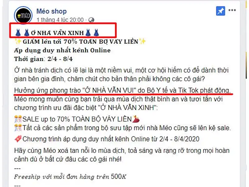 Đăng bài bán quần áo online trên faceboob sao cho thu hút