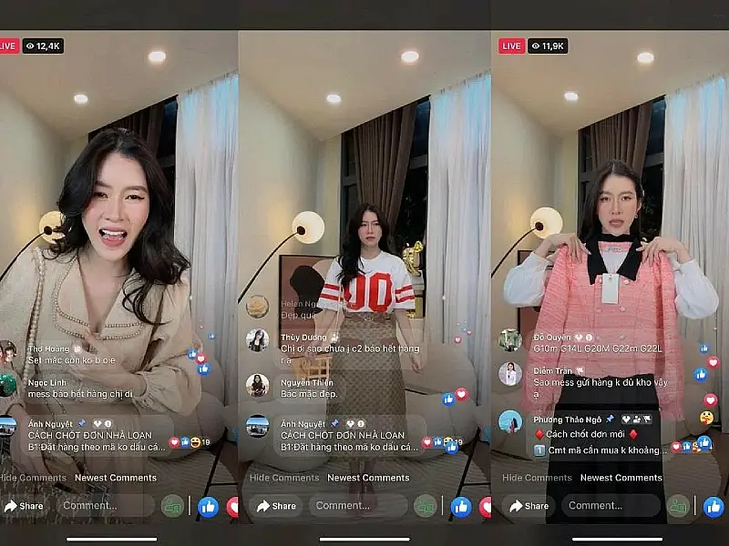 Những buổi livestream bán hàng là phương thức quảng bá không còn gì xa lạ, giúp tăng doanh số hữu hiệu 
