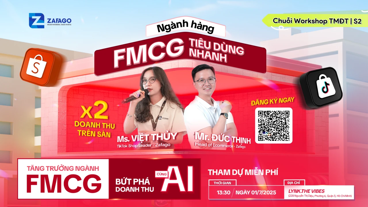 Workshop TMĐT S2: Tăng trưởng ngành FMCG – Bứt phá doanh thu cùng AI