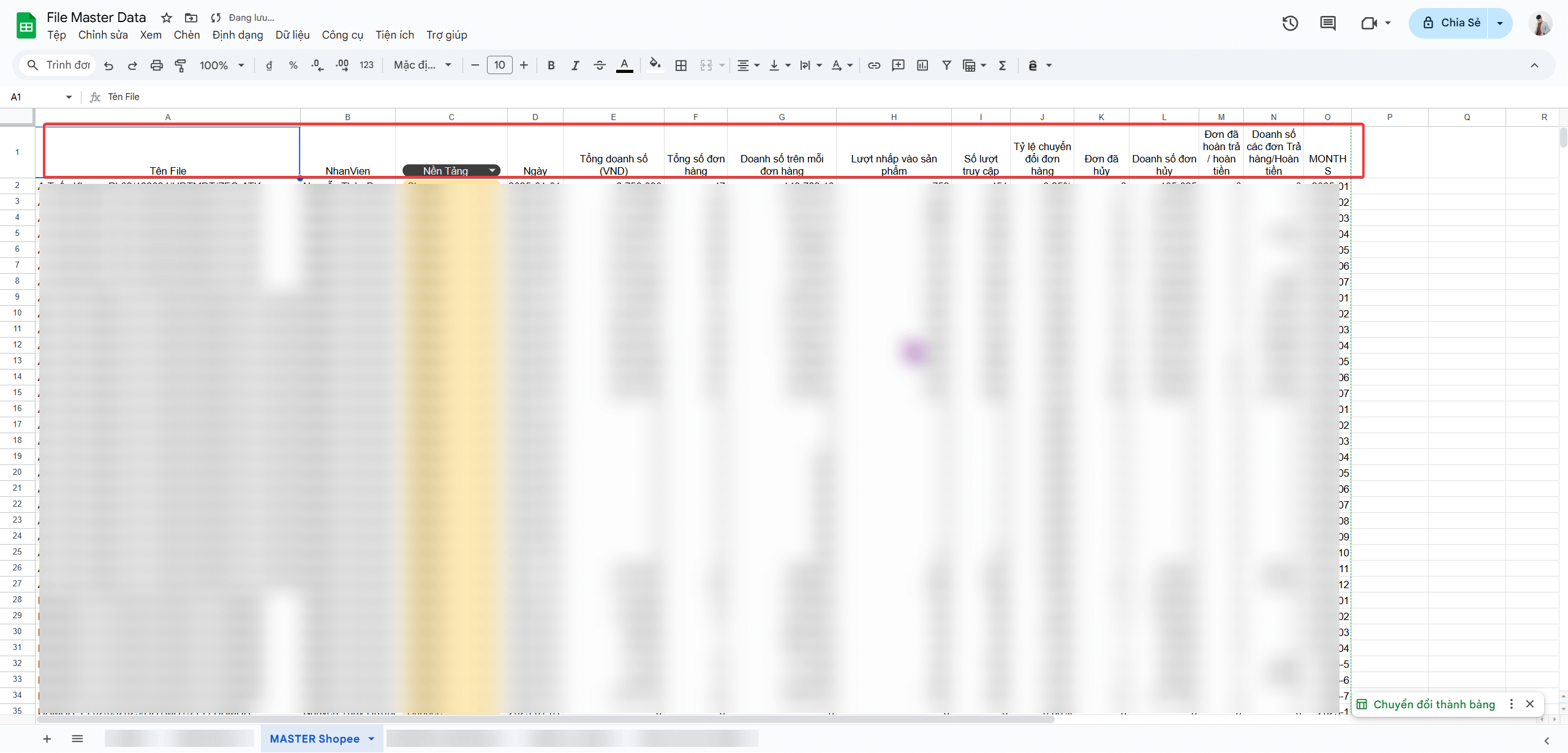 Google Spreedsheet