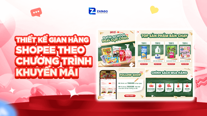  Thiết kế gian hàng Shopee theo Chương trình Khuyến mãi