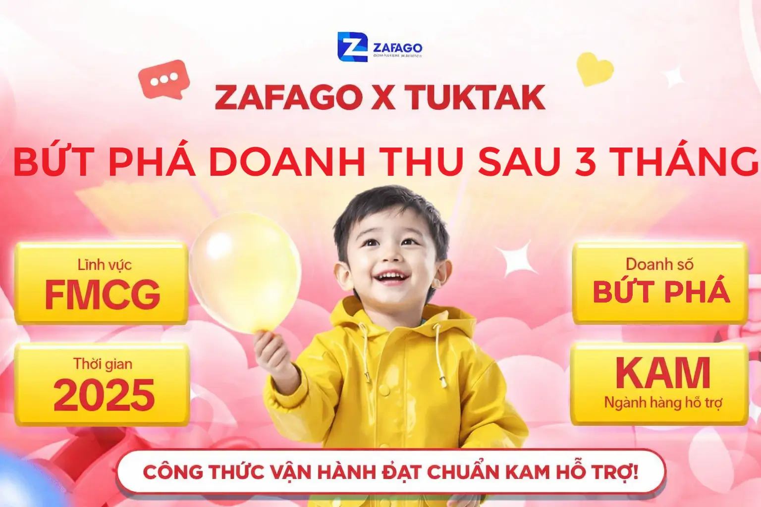 Zafago x TUKTAK: Bứt phá doanh thu sau 3 tháng, đạt chuẩn KAM hỗ trợ!