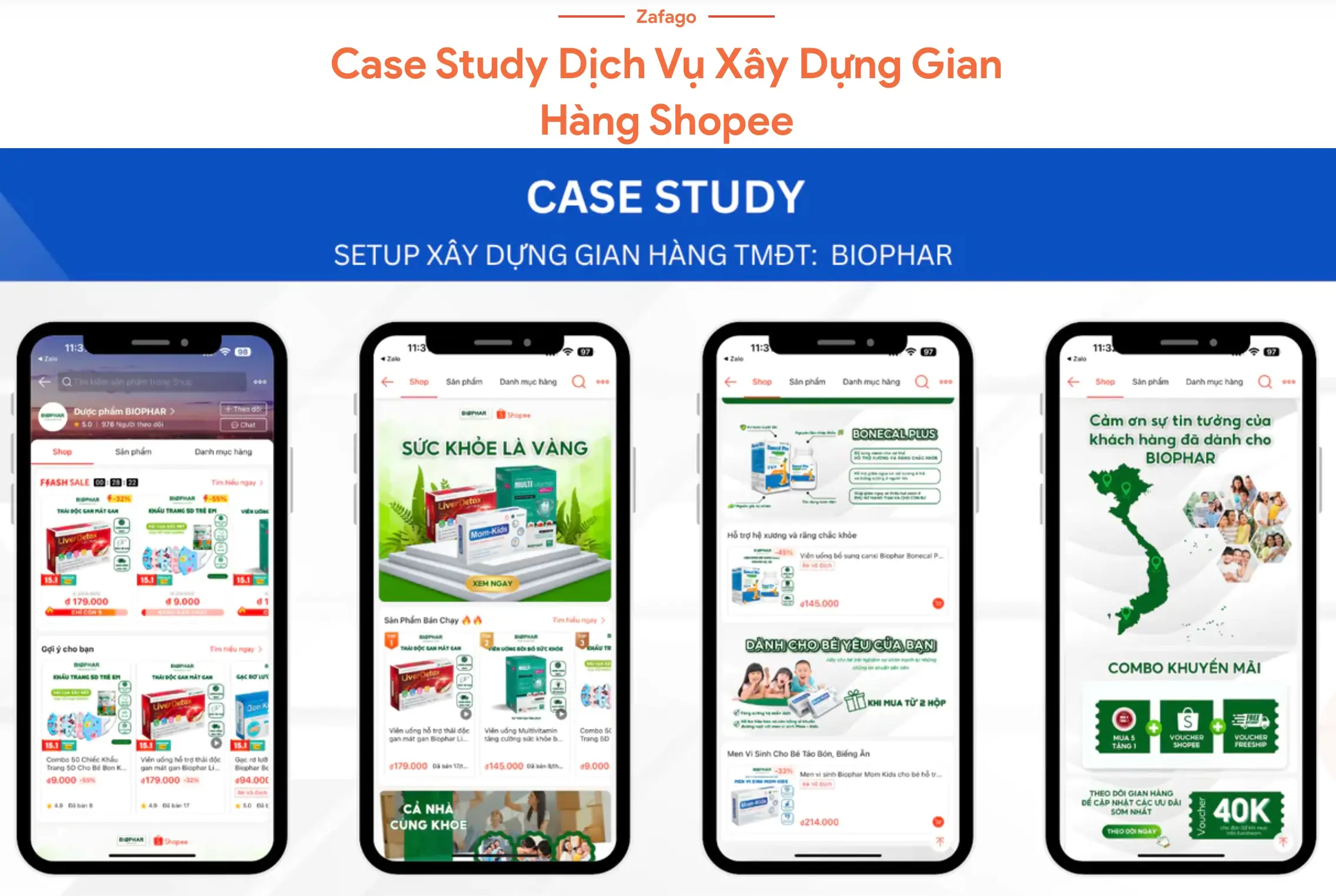 trang trí gian hàng Shopee