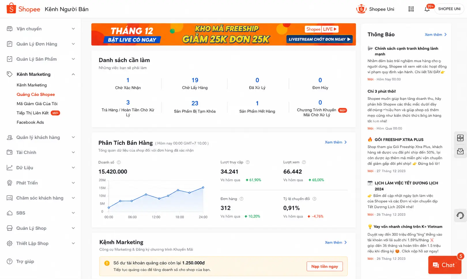 Dịch Vụ Quảng Cáo Shopee 
