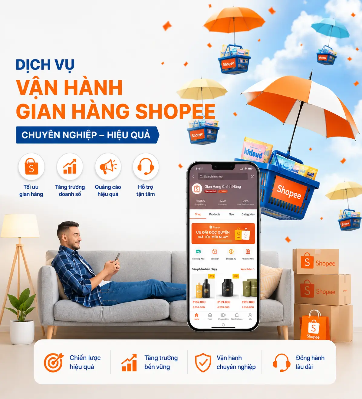 Dịch Vụ Vận Hành Gian Hàng Shopee