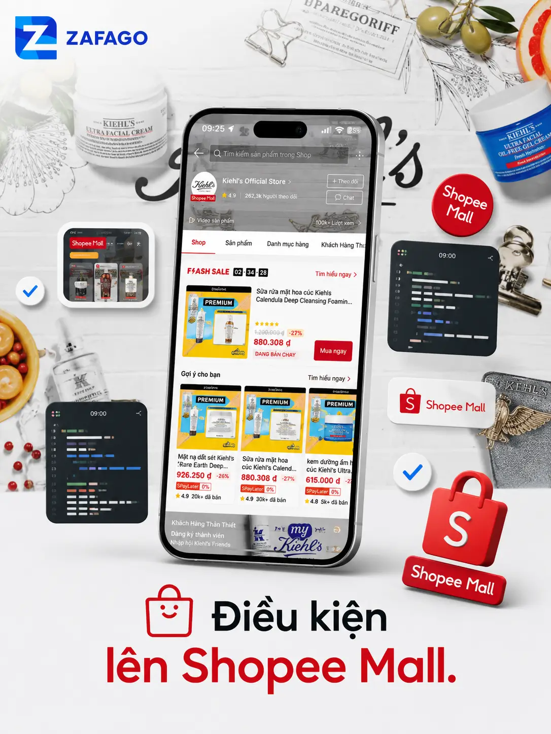 điều kiện lên shopee mall