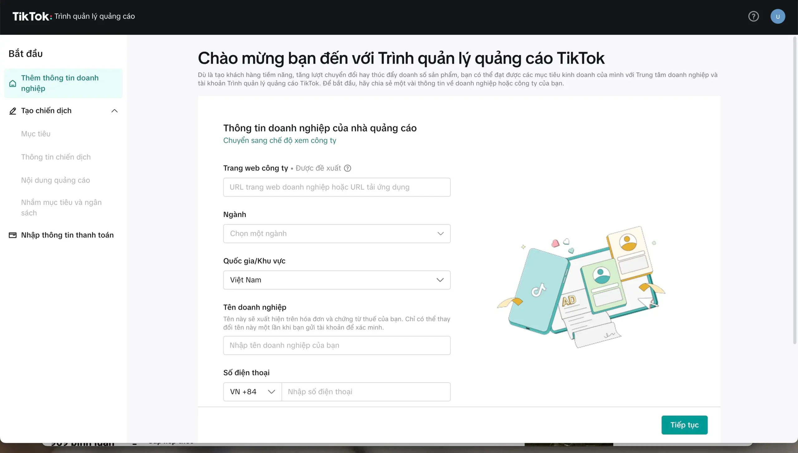 Trình Quản Lý Tài Khoản TikTok