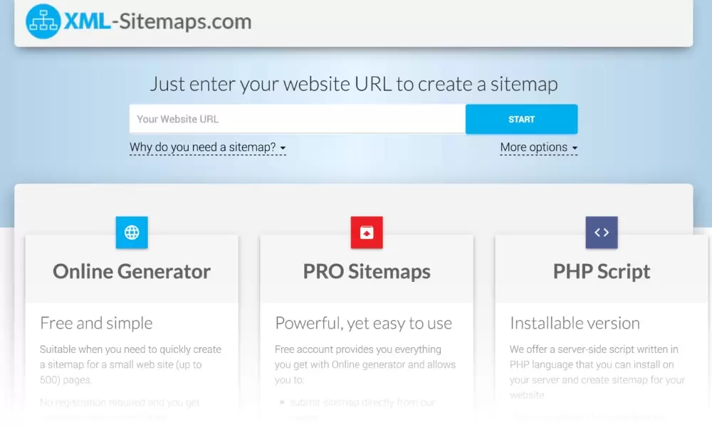 XML Sitemap được mô tả như một bản đồ của trang web