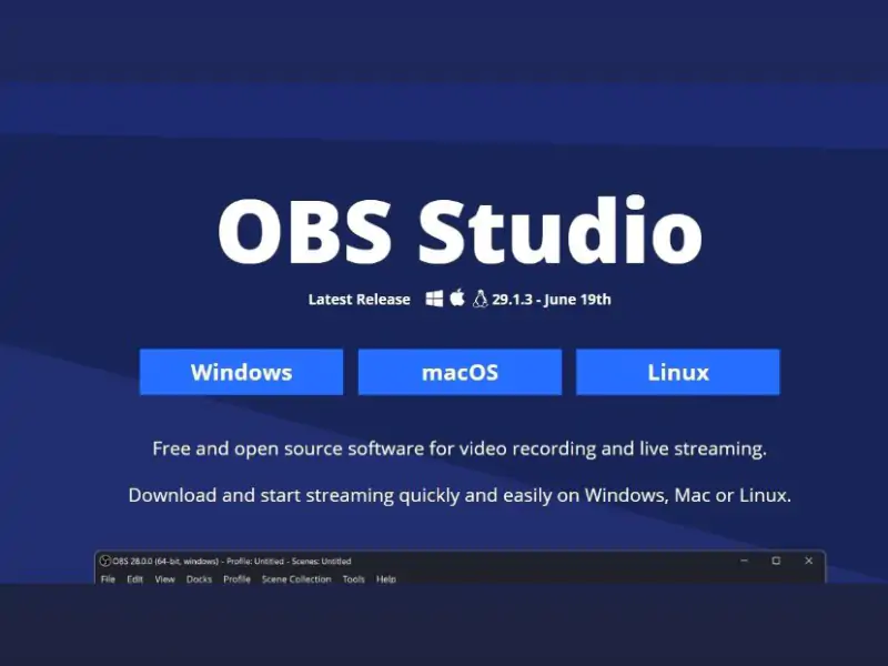 Cài đặt phần mềm OBS Studio để hỗ trợ live stream TikTok