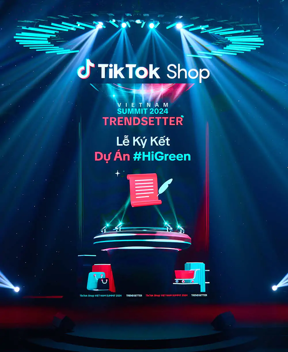 TikTok Shop Summit 2024: Ký kết dự án #HiGreen