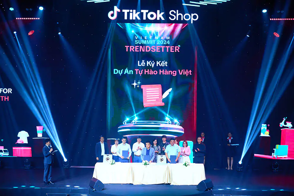 TikTok Shop Summit 2024: Ký kết dự án Tự hào hàng Việt