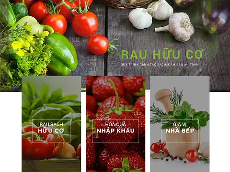 Mẫu website bán hàng đẹp cho ngành thực phẩm - nhà hàng