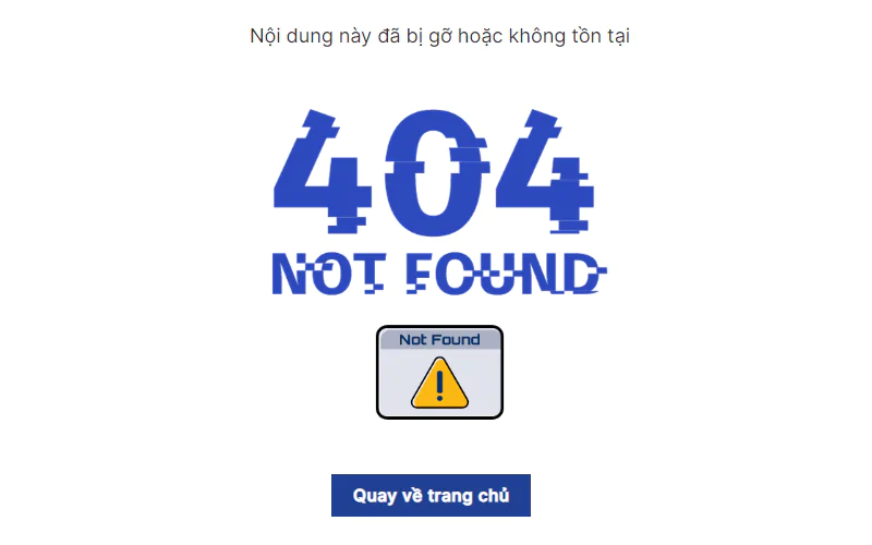 Khắc phục lỗi 404 website