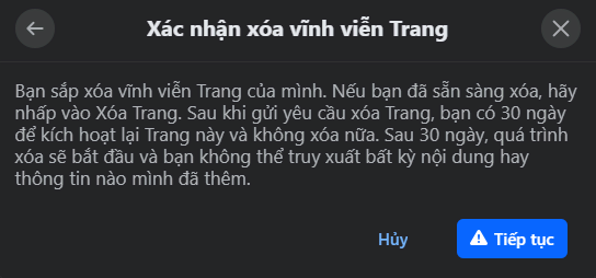 Hướng dẫn chi tiết cách xóa fanpage