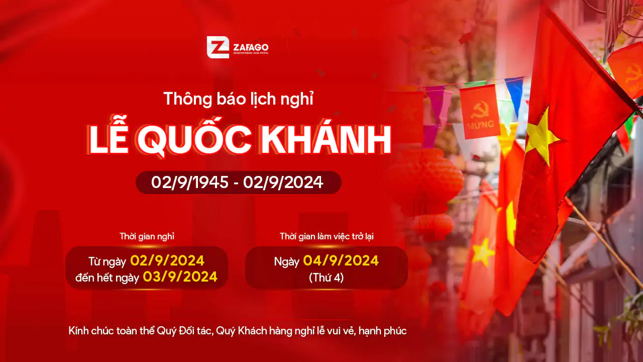 Thông báo Lịch nghỉ lễ Quốc Khánh 2-9-2024