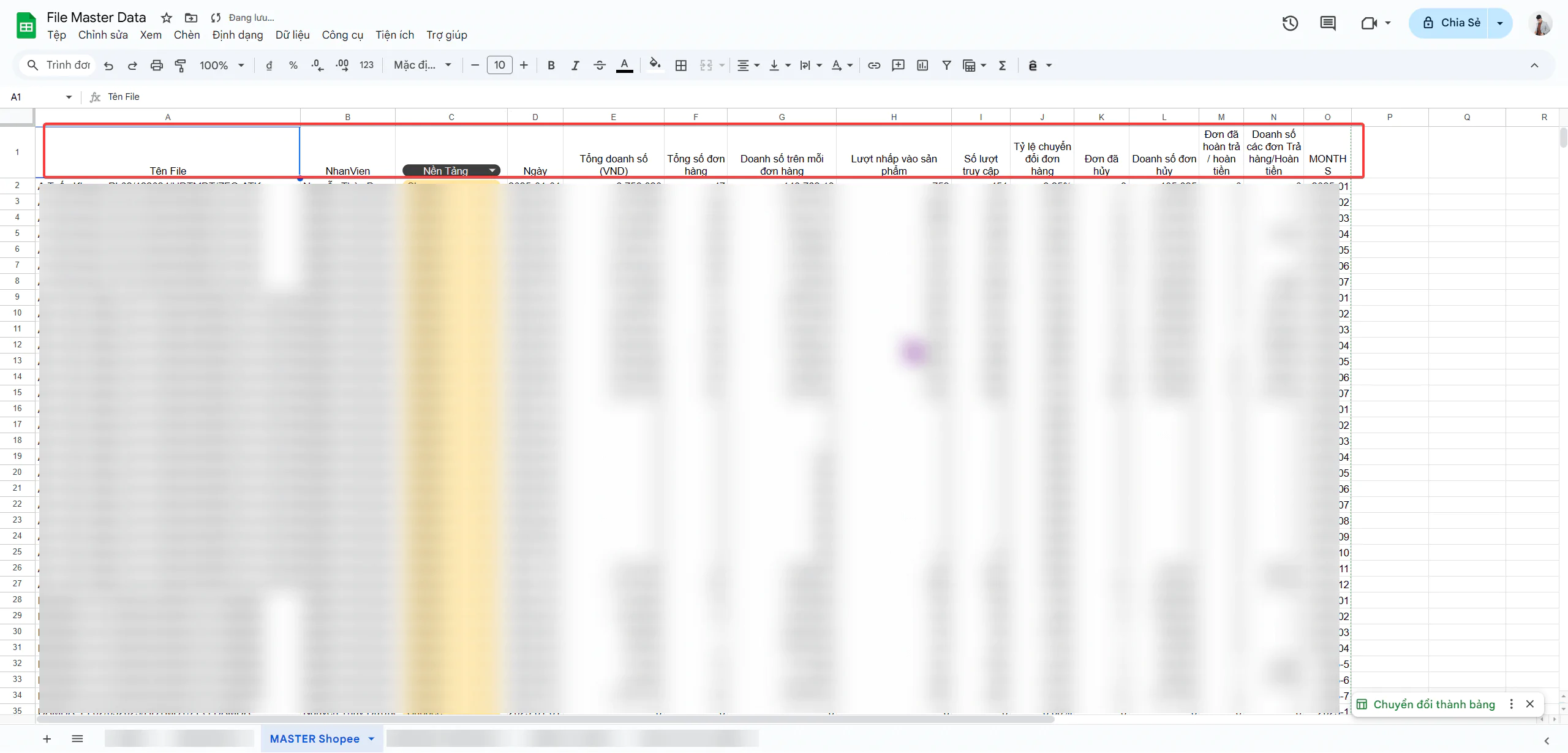 Google Spreedsheet