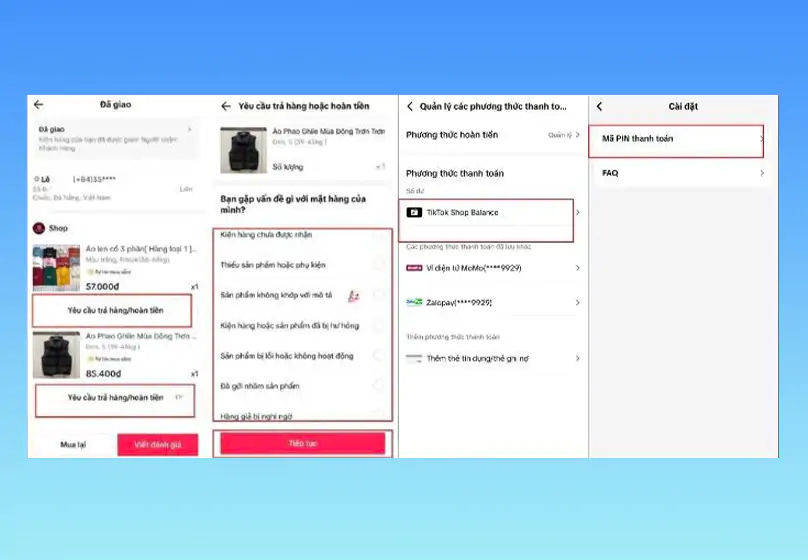 rút tiền từ tiktok shop balance