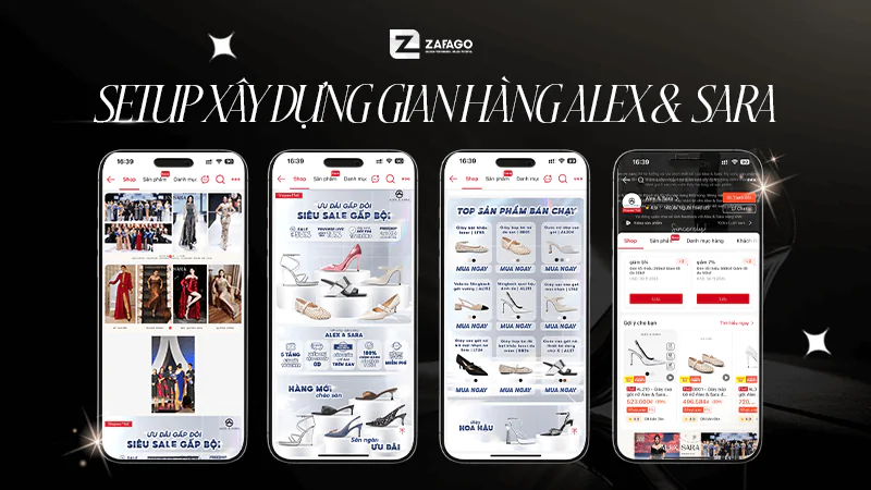 Setup Xây dựng gian hàng Alex & Sara