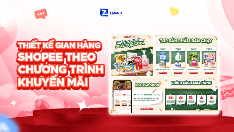  Thiết kế gian hàng Shopee theo Chương trình Khuyến mãi