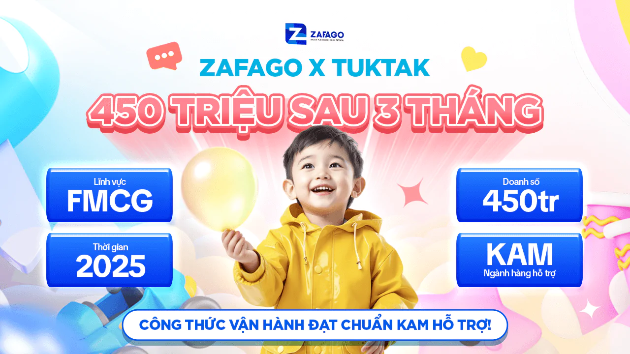 Zafago x TUKTAK dịch vụ vận hành TMDT Shopee