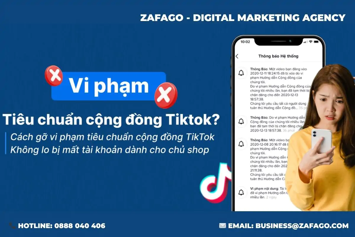 Nội dung vi phạm chính sách Tiktok