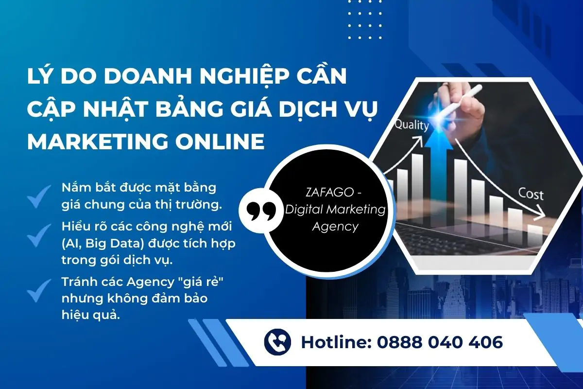 Lý do cần cập nhật bảng giá thường xuyên