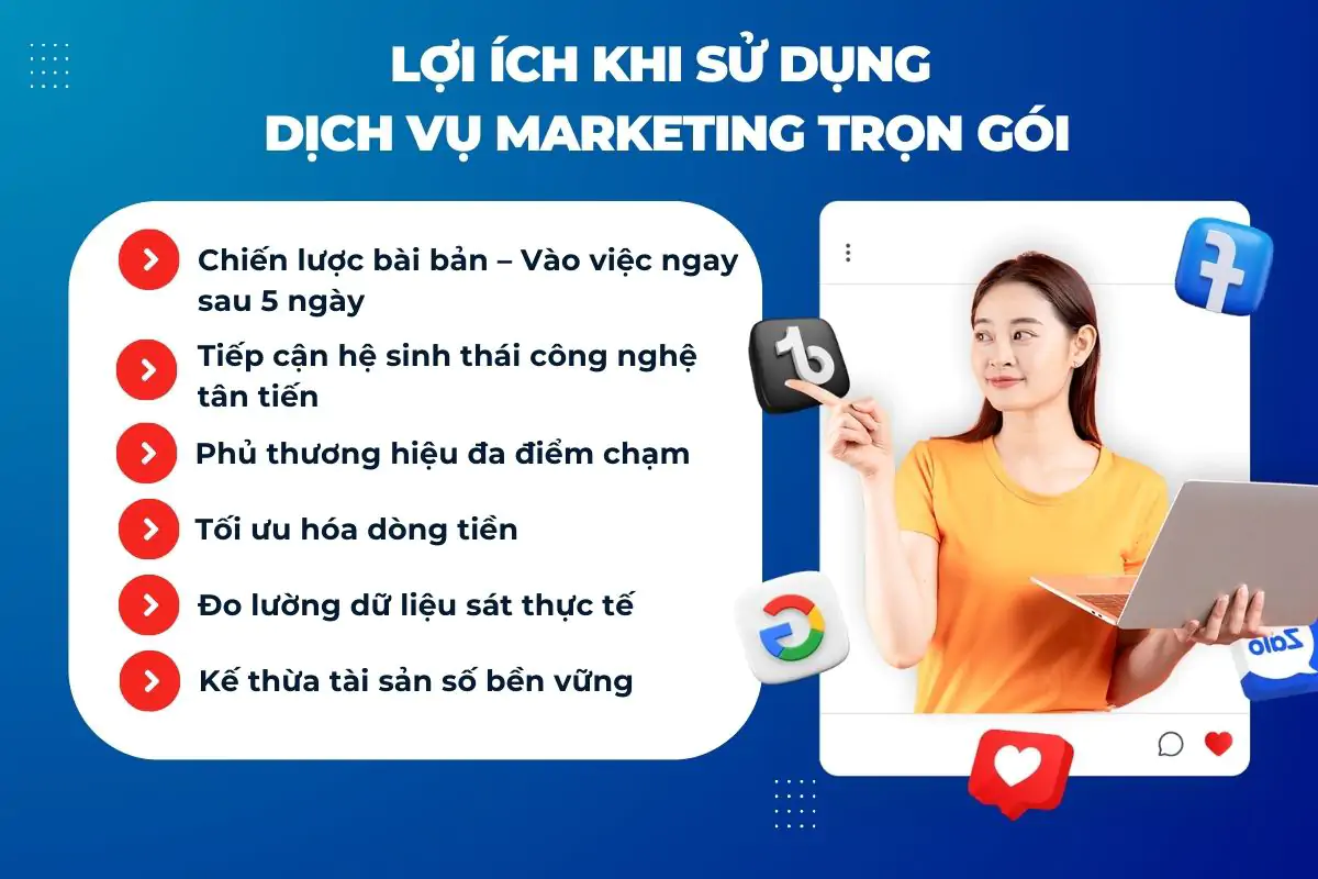 Lợi ích khi sử dụng Marketing trọn gói