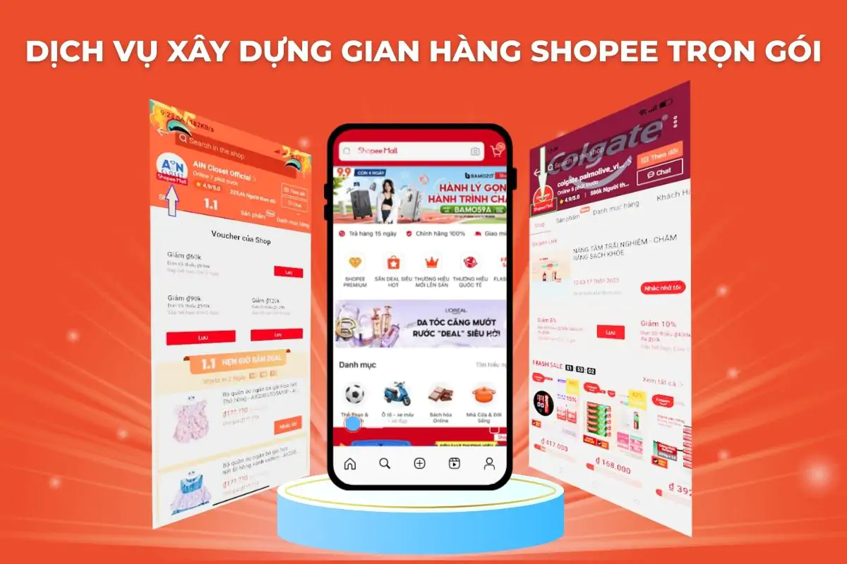 Dịch Vụ Xây Dựng Gian Hàng Shopee Trọn Gói