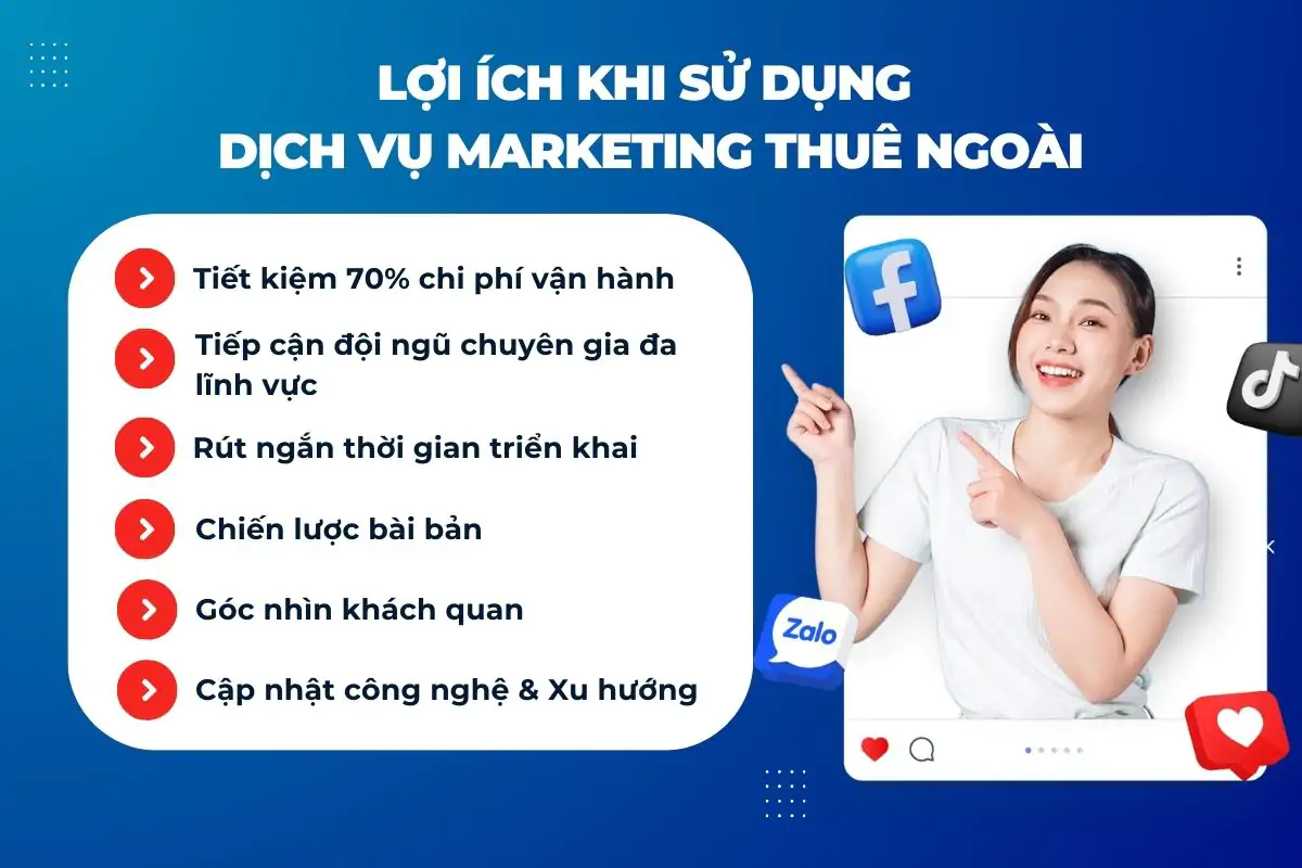 Lợi ích khi sử dụng phòng Marketing thuê ngoài