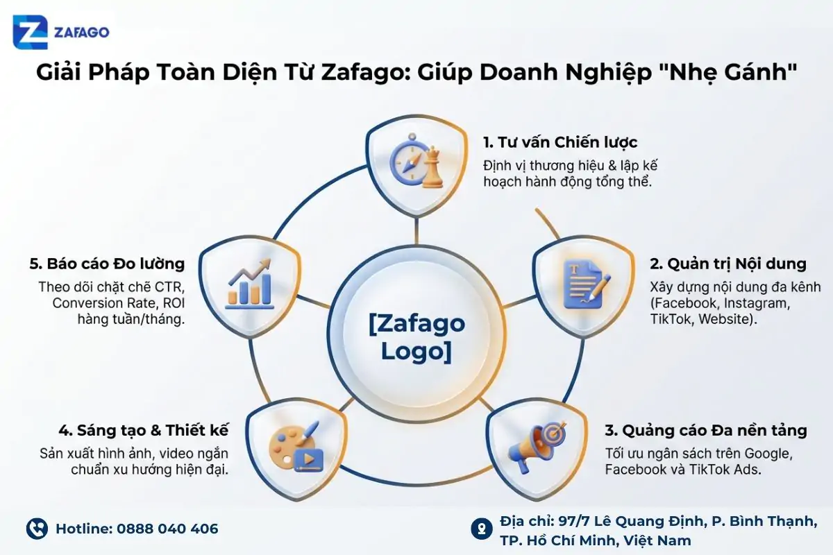 Các hạng mục Marketing từ Zafago