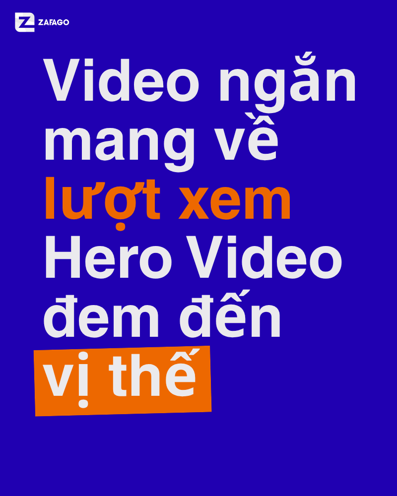 Sản xuất hero video mang đến vị thế