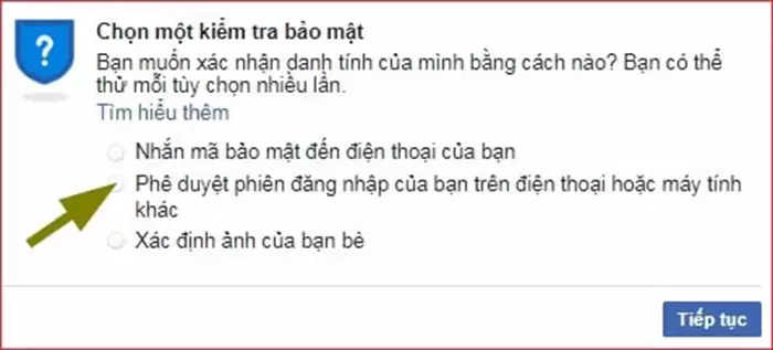 Mở khóa Facebook bằng Checkpoint từ số điện thoại