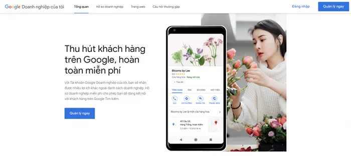 Mở phần Giao diện Google My Business